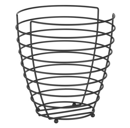 Košík na ovocie čierny, HENDI, ⌀230x(H)250mm