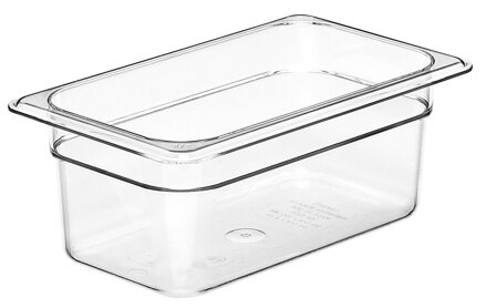 Nádoba Camwear GN 1/4 z polykarbonátu, Cambro, GN 1/4, 2,5L, Priehľadná, 162x265x(H)100mm