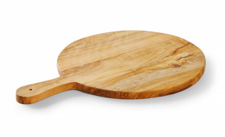 Servírovacia doska z olivového dreva, HENDI, ⌀320x(H)19mm