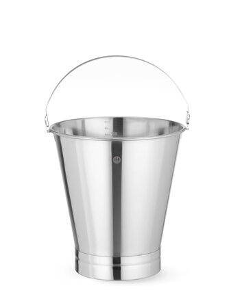 Vedro s prstencovou základňou Profi Line, HENDI, Profi Line, 10L, ⌀280x(H)265mm