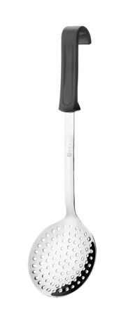 Okrúhla cediaca lyžica, HENDI, Čierna, 370x105mm