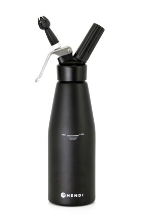 Fľaša na šľahačku , HENDI, Kitchen Line, 0,95L, Čierna, ⌀95x(H)320mm
