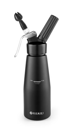 Fľaša na šľahačku , HENDI, Kitchen Line, 0,5L, Čierna, ⌀80x(H)260mm