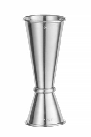 Barmanská mierka - jigger 25/50 ml, BarUp, ⌀44x(H)110mm
