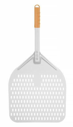 Lopata na pizzu s krátkou rukoväťou, štvorcová, perforovaná, HENDI, 350x710mm