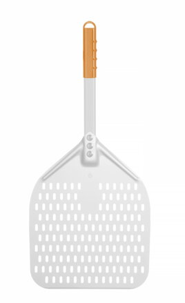 Lopata na pizzu s krátkou rukoväťou, štvorcová, perforovaná, HENDI, 300x660mm