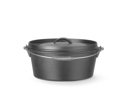 Liatinový hrniec, HENDI, 7,2L, Čierna, ⌀310x(H)155mm