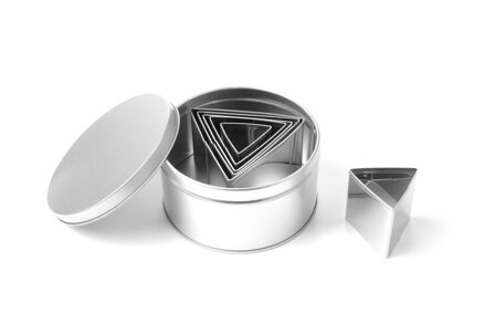 Trojuholníková forma na vykrajovanie – súprava, HENDI, 6 ks, (H)50mm