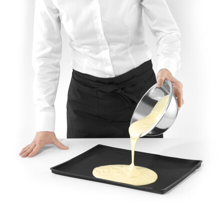 Nepriľnavá silikónová podložka na pečenie, HENDI, Čierna, 300x400mm