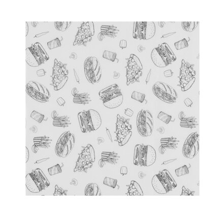 Papier odolný voči mastnote, HENDI, 500 ks, 305x305mm