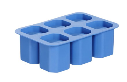 Formičky na ľad v tvare pohárika, BarUp, Modrá, 125x190x(H)60mm