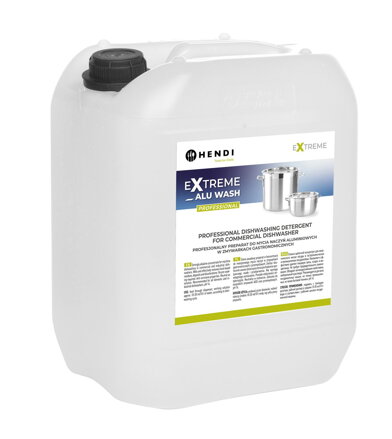 Extreme Alu Profesionálny prípravok na umývanie hliníkového riadu v gastronomických umývačkách riadu, HENDI, 20 l