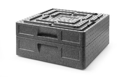 Keteringová tepelnoizolačná nádoba Salto, HENDI, Profi Line, 9,8L, 410x410x(H)135mm