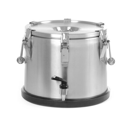 Izolačný prenosný termos – s kohútikom, HENDI, Profi Line, 15L, ⌀330x(H)280mm