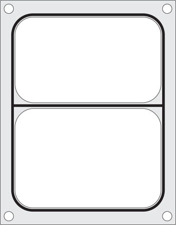 Matrica pre zváračku, HENDI, dvojdielna nádoba 227x178 mm