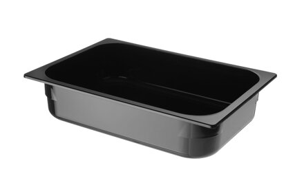 Nádoba na zmrzlinu z polykarbonátu, HENDI, 5L, Čierna, 360x250x(H)80mm