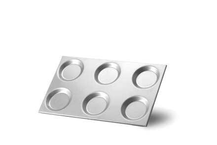 Hliníkový podnos GN 1/1 s formami, HENDI, 530x325x(H)mm