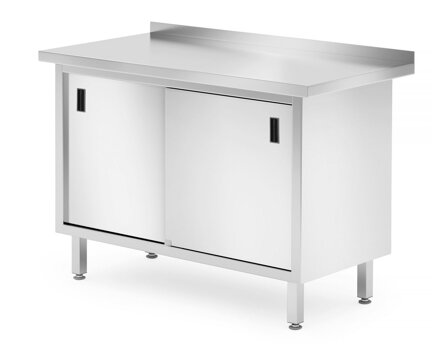 Skrinka stenového stola s posuvnými dverami – zváraná, HENDI, Profi Line, 1200x600x(H)850mm