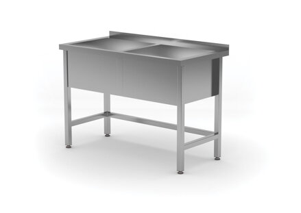 Nerezová dvojdrez, zváraný, HENDI, Profi Line, 1200x600x(H)850mm