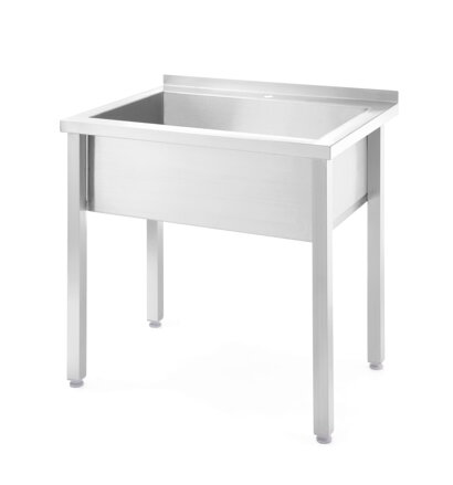 Jednodrez, zváraný, HENDI, Kitchen Line, 800x600x(H)850mm