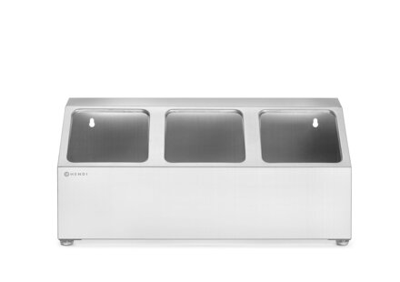 Stojan pre gastronádoby, HENDI, 3 priehradky, 512x245x(H)215mm