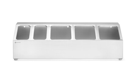 Stojan pre gastronádoby, HENDI, 5 priehradiek, 745x245x(H)215mm