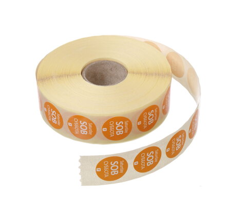 Nálepky pre bezpečnosť potravín (Food Safety) na každý deň v týždni – na jedno použitie, HENDI, 2000 ks na kotúči, 2000 ks, ⌀19xmm