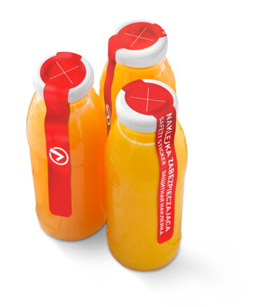 Bezpečnostná plomba samolepiaca zabezpečujúca otvor na slamkách - sada 2 roliek - 250 kusov, HENDI, 250 ks, 25x175mm