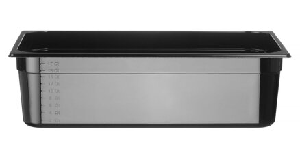 Nádoba GN 1/1, HENDI, Profi Line, GN 1/1, 21L, Čierna, 530x325x(H)150mm