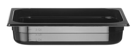 Nádoba GN 1/2, HENDI, Profi Line, GN 1/2, 4L, Čierna, 325x265x(H)65mm