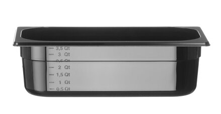 Nádoba GN 1/3, HENDI, Profi Line, GN 1/3, 4L, Čierna, 325x176x(H)100mm