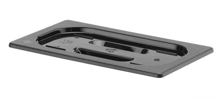 Pokrievka pre nádoby GN, HENDI, GN 1/4, Čierna, 265x162mm