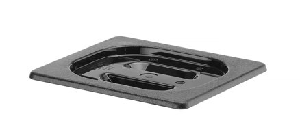 Pokrievka pre nádoby GN, HENDI, GN 1/6, Čierna, 176x162mm