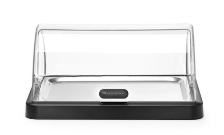 Chladiaca vitrína Duo UNIQ Roll-top, HENDI, designed by Robert Bronwasser, Čierna, 460x355x(H)220mm