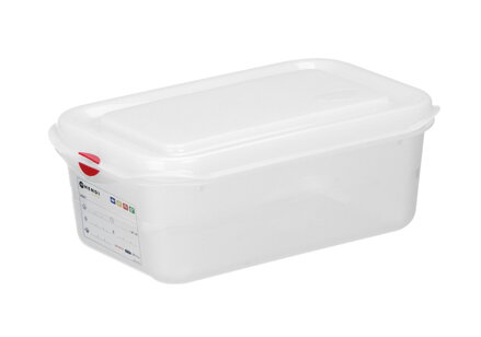 Nádoba GN 1/4 z polypropylénu, HENDI, GN 1/4, 2,8L, Priehľadná, 265x162x(H)100mm