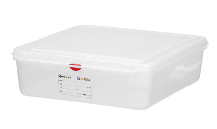 Nádoba GN 1/1, polypropylén, HENDI, GN 1/1, 13L, Priehľadná, 530x325x(H)100mm
