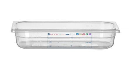 Nádoba GN 1/3, HENDI, GN 1/3, 2,5L, Priehľadná, 325x176x(H)65mm