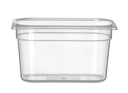 Nádoba GN 1/4, HENDI, Profi Line, GN 1/4, 4L, Priehľadná, 265x162x(H)150mm