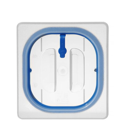 Pokrievka na GN nádoby z polypropylénu s tesnením, HENDI, GN 1/6, Priehľadná, 176x162mm