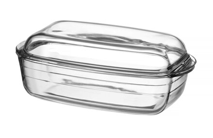 Hrniec s vekom OVENCHEF, Duralex, Priehľadná, 370x215x(H)140mm