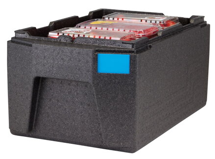 Termoizolačná nádoba Cam GoBox zvrchu plniteľná, GN 1/1, 46 l, Cambro, Čierna, 680x400x(H)321mm