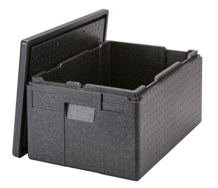 Termoizolačná nádoba Cam GoBox XL zvrchu plniteľná, GN 1/1, Cambro, Čierna, 610x430x(H)320mm