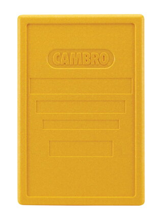 Veko na termoizolačné nádoby Cam GoBox zvrchu plniteľné, Cambro, žlté, Žltá, 600x400x(H)34mm