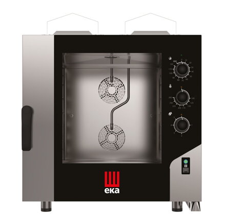 Konvektomat Millennial Smart Bakery, 6× 600×400 mm – elektronicko-mechanické ovládanie, plynová, Tecnoeka, 230V/500W, 13,5kW, 850x1041x(H)951mm