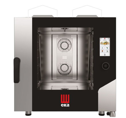Konvektomat Millennial Touch Screen Bakery s automatickým umývacím systémom, 6× 600×400 mm – elektronické ovládanie, plynová, Tecnoeka, 230V/500W, 13500kW, 850x1035x(H)950mm