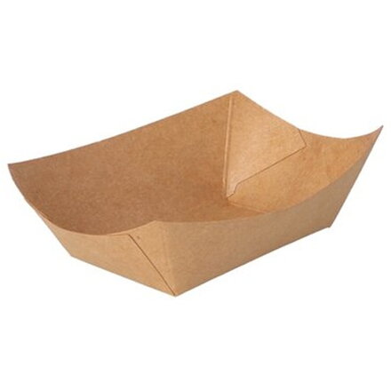 Miska pap. Kraft L 14 x 9 x 5 cm - 50 ks