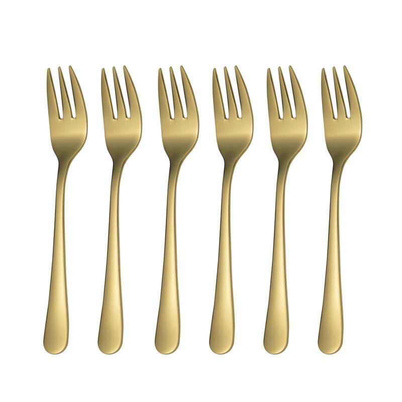 Príbor HOTEL - 6 dielna súprava na múčnik PVD GOLD