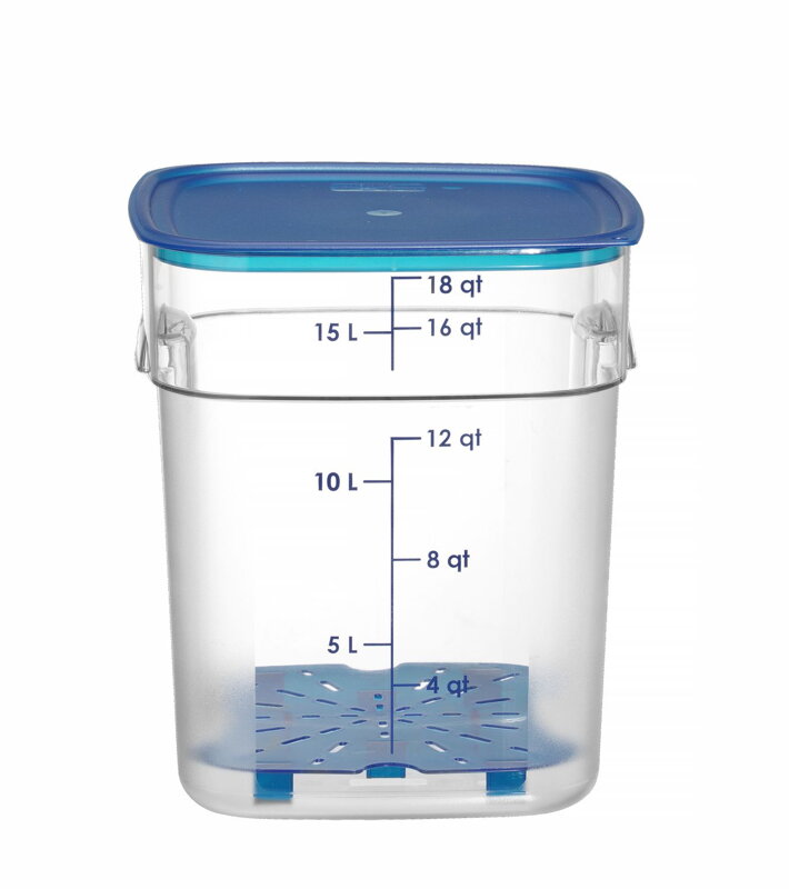 Nádoba na potraviny CamSquares Fresh Pro , Cambro, 17,2L, Priehľadná, 289x289x(H)327mm