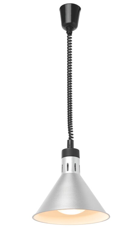 Kuželová infra lampa, HENDI, Strieborná, 230V/250W, ⌀275x(H)250mm Kuželová infra lampa, HENDI, Strieborná, 230V/250W, ⌀275x(H)250mm