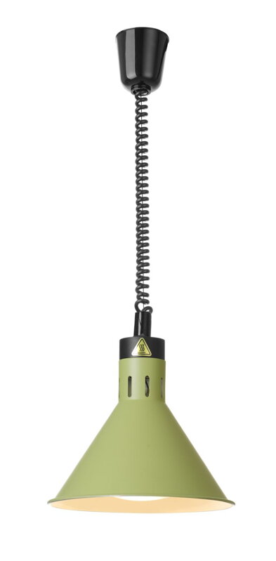 Kuželová infra lampa, HENDI, Zelená, 230V/250W, ⌀275x(H)250mm Kuželová infra lampa, HENDI, Zelená, 230V/250W, ⌀275x(H)250mm